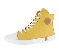 Andrea Conti Bottes en Cuir Femmes 0025902, Pointure:38 EU, La Couleur:Jaune