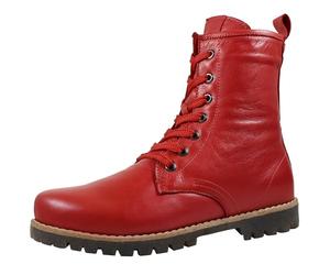 Andrea Conti Bottes en Cuir Femmes 0342847, Pointure:39 EU, La Couleur:Rouge