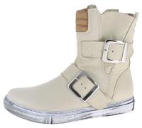 Andrea Conti Bottes en Cuir Femmes 0346833, Pointure:39 EU, La Couleur:Beige