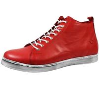 Andrea Conti Bottes en Cuir Femmes 0348734, Pointure:38 EU, La Couleur:Rouge