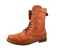 Andrea Conti Bottes en Cuir Femmes 0348760, Pointure:39 EU, La Couleur:Orange