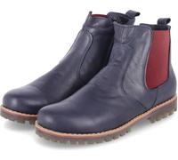 Andrea Conti Bottines/chelsea boots femme bleu foncé cuir lisse Taille : 36