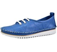 Andrea Conti Chaussures à Lacets Femme 0023626, Pointure:42 EU, La Couleur:Bleu