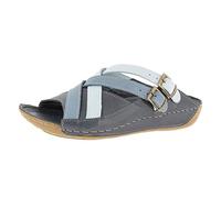 Andrea Conti Femme 0771516 Sandale, Bleu, 37 EU