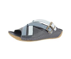Andrea Conti Femme 0771516 Sandale, Bleu, 37 EU