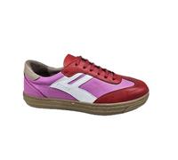 Andrea Conti Femme Da-Sneaker Basket, Piment Rose, Blanc, Pean, 42 EU