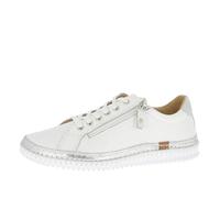 Andrea Conti Femme Damen Low Top Sneaker Basket, Blanc/argenté, 39 EU