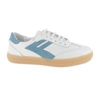 Andrea Conti Femme Damen Low Top Sneaker Freya Basket, Blanc et Bleu, 41 EU