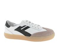 Andrea Conti Femme Damen Low Top Sneaker Freya Basket, Blanc Noir Light Gum, 38 EU
