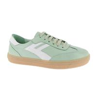 Andrea Conti Femme Damen Low Top Sneaker Freya Basket, Vert Pastel et Blanc, 42 EU