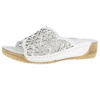 Andrea Conti Femme Damen Pantolette Semelle de Mocassin, Blanc, 38 EU