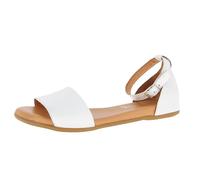 Andrea Conti Femme Damen Sandalette Sandale, Blanc, 41 EU