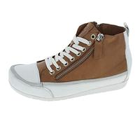 Andrea Conti Femme Damen Sneaker Basket, Braun/weiß, 36 EU