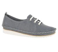 Andrea Conti Lacets pour Femme Basket, Bleu Marine, 40 EU