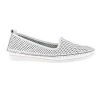 Andrea Conti Mocassins en Cuir pour Femmes 0021534, Pointure:42 EU, La Couleur:Blanc