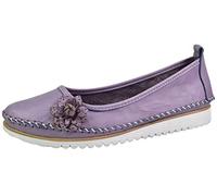 Andrea Conti Mocassins pour Femme 0023645, Pointure:42 EU, La Couleur:Violet