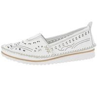 Andrea Conti Mocassins pour Femme 1885909, Pointure:38 EU, La Couleur:Blanc