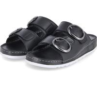 Andrea Conti Mules Femme Noir Cuir lisse Taille : 37
