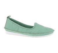 Andrea Conti Pantoufles pour Femme Mocassin, Menthe, 36 EU