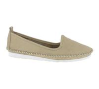 Andrea Conti Pantoufles pour Femme Mocassin, Taupe, 37 EU
