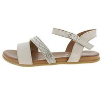 Andrea Conti Sandales pour Femme, Gris argenté, 37 EU
