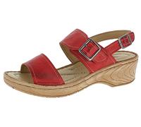 Andrea Conti Sandales pour Femme Talon, Rouge, 36 EU