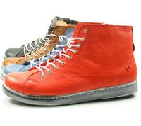 Andrea Conti Sneaker high 0341500 Bottines à lacets pour femmes avec fermeture éclair, Taille:38 EU, Couleur:Bleu