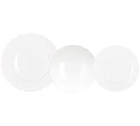 Andrea Fontebasso Service de vaisselle quotidien 18 pièces, 6 places; en porcelaine blanche - Poème Lace