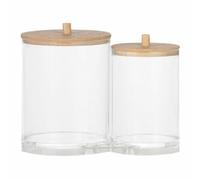 ANDREA HOUSE Lot de 2 Pots ba72112 Acrylique Ø 15 x 12 cm