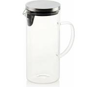 ANDREA HOUSE Pichet de verre avec couvercle métallique et filtre 1.5L
