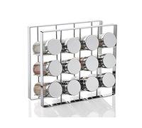 Andrea House - Support à épices Chromé 12 pots (CC63072)