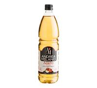 Andrea Milano, vinaigre de pomme, goût délicat et aromatique, idéal pour accompagner les légumes cuits et crus, acidité 5%, fabriqué en Italie, bidon en PET de 1 L