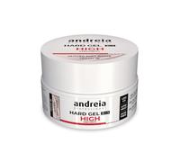 Andreia Gel Construction Ongles - Gel Biphasique UV & LED Professionnel pour Renforcer l'Ongle ou l'Extension - Formule Haute Viscosité - Couleur Blanc Doux Pailleté 22g