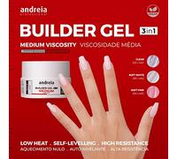 Andreia Gel de construction 3en1 SOFT WHITE 22g VEGAN moyenne viscosité