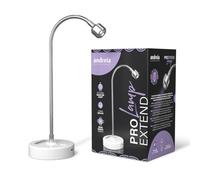 Andreia Lampe de manucure professionnelle PRO EXTEND avec mouvement à 360º - Compatible avec les faux ongles Pro Extendd - Durcit LED et UV - 3 W