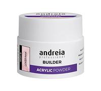 Andreia Poudre acrylique professionnelle pour extensions d'ongles - Auto-nivelante, durable, durable - Qualité salon - Couverture rose 35 g