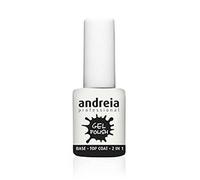 Andreia Professional Gel 2-en-1 Base et Top Coat transparent longue durée – 10,5 ml