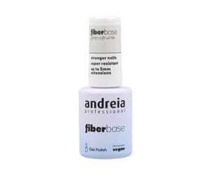 Andreia Professional FiberBase Gel Polish Glitter Soft White 10.5ml