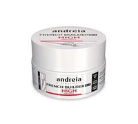 Andreia Professional Gel de Construction pour French Manucure - Formule Haute Viscosité - Gel Biphasique de Construction 2-en-1 UV & LED Professionnel pour Renforcer l'Ongle - Pot 22g - Couleur Blanc