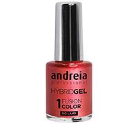 Andreia Professional Gel Hybride Vernis à Ongles - 2 Étapes et Aucune Lampe Requise - Enlèvement Durable et Retrait Facile - Couleur Fusion H50 Rose Corail | 10 ml