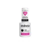 Andreia Professional Vernis à Ongles Transparent Power Base - Base Haute Viscosité pour les Ongles plus forts - Gel de base pour Extensions d'Ongles - Vegan - Transparent 10.5ml -