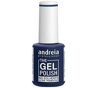 Andreia Professional -Le Gel Polonais - Gel sans solvant ni odeur - Couleur G46 Bleu sous-marin - Nuances de rouge et nue - 10.5ml