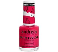 Andreia Professional NutriColor - Vernis à Ongles Respirant Vegan - Couleur NC31 Rose Cerise d'Andreia 10.5ml - Nail Art DIY, Vegan et Non Testé sur les Animaux, Soin + Couleur en une Étape