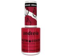Andreia Professional NutriColor - Vernis à Ongles Respirant Vegan - Couleur NC32 Bordeaux d'Andreia 10.5ml - Nail Art DIY, Vegan et Non Testé sur les Animaux, Soin + Couleur en une Étape