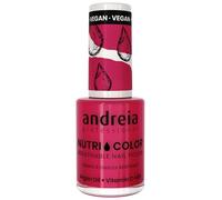 Andreia Professional NutriColor - Vernis à Ongles Respirant Vegan - Couleur NC37 Rouge Vif d'Andreia 10.5ml - Nail Art DIY, Vegan et Non Testé sur les Animaux, Soin + Couleur en une Étape
