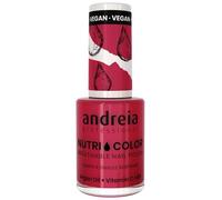 Andreia Professional NutriColor - Vernis à Ongles Vegan Respirant Couleur NC22 Pink Cherry d'Andreia 10.5ml - Nail Art DIY, Vegan et Non Testé sur les Animaux, Soin + Couleur en une Étape