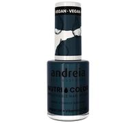 Andreia Professional NutriColor - Vernis à Ongles Vegan Respirant Couleur NC24 Bleu Sarcelle d'Andreia 10.5ml - Nail Art DIY, Vegan et Non Testé sur les Animaux, Soin + Couleur en une Étape