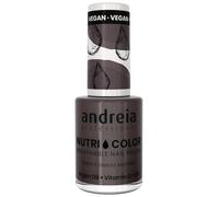 Andreia Professional NutriColor - Vernis à Ongles Vegan Respirant Couleur NC25 Gris Foncé d'Andreia 10.5ml - Nail Art DIY, Vegan et Non Testé sur les Animaux, Soin + Couleur en une Étape