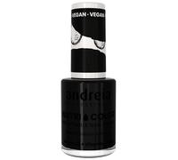 Andreia Professional NutriColor - Vernis à Ongles Vegan Respirant d'Andreia 10.5ml - Nail Art DIY, Vegan et Non Testé sur les Animaux, Soin + Couleur en une Étape (NC26 Noir)