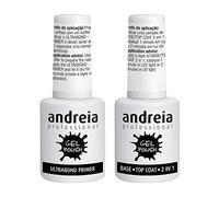 Andreia Professional Paquet de Deux - Ultrabond Primer + Base et Top Coat 2 en 1 Vernis à Ongles Gel Semi-Permanent